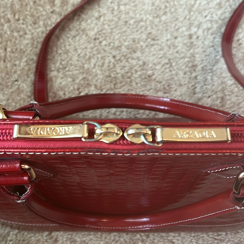 Arcadia Patent Leather Dome Purse - Picture 5 of 13